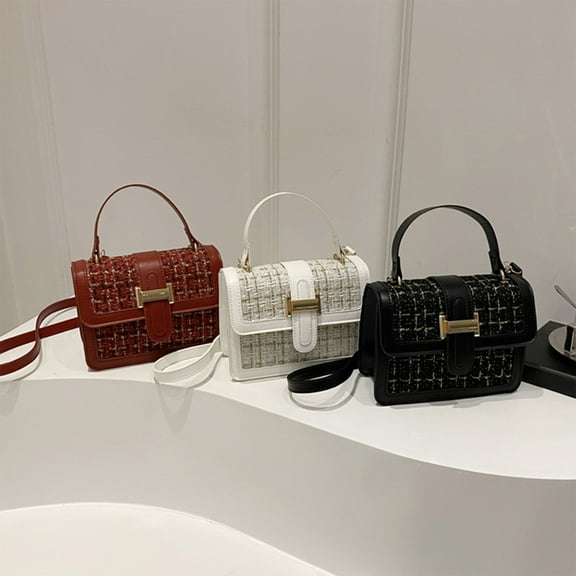 Women's Casual Shoulder Bag Handbag Crossbody Purse | Versatile Tote with Adjustable Strap | Fits Phone Wallet Keys | PU Leather | Elegant Design | For Work, Travel, Parties | 19x14x7.5cm | Black