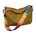 thumbnail image 1 of Women's Casual Shoulder Bag Handbag Messenger Purse Polyester Crossbody Tote Multipocket Wallet Bag Lightweight Travel Bag 12.6x6.89x5.12in(Brown), 1 of 6