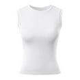 thumbnail image 1 of Women's Casual Sleeveless Tank Tops With Built In Bra Round Neck For Summer Outdoor Music Festival And Daily Wear, 1 of 9