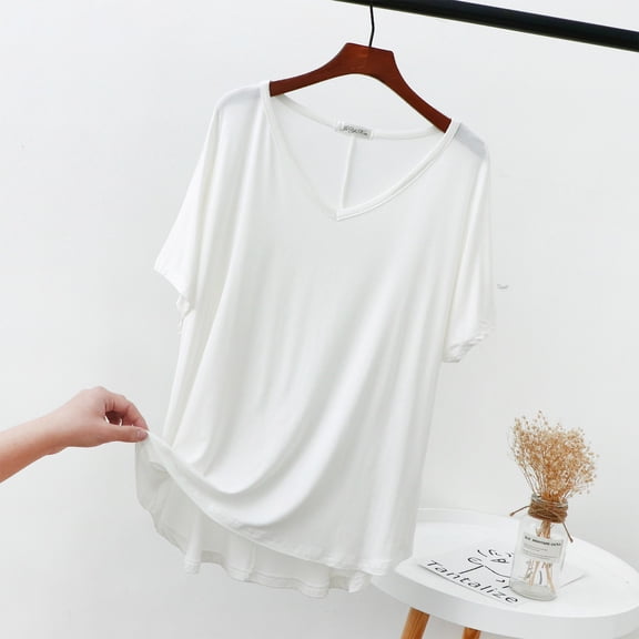 Women's Casual Slim Fit Thin Sweet Base Shirt, Medium Length Short Sleeve Round Neck T-shirt, Simple and Elegant Fitted Top for Daily Wear, Perfect for Layering, Available in Multiple Sizes