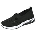 thumbnail image 1 of Women's Casual Slip-On Shoes Breathable Cut-Out Design Lightweight Flat Sneakers for Walking, 1 of 9
