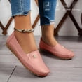 thumbnail image 1 of Women's Casual Slip-On Walking Flats Loafers Anti-Slip Breathable Flat-Soled Shoes with Flower Slip-On Walking Loafers Business Casual Working Shoes,Pink 39(US-7), 1 of 7