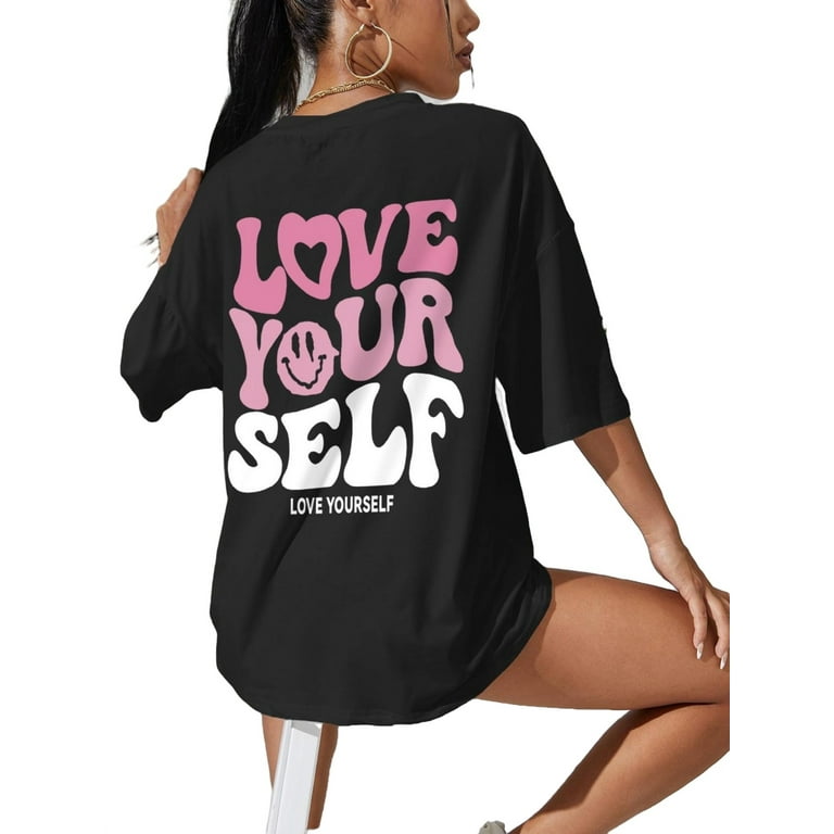 walmart womens black t shirt