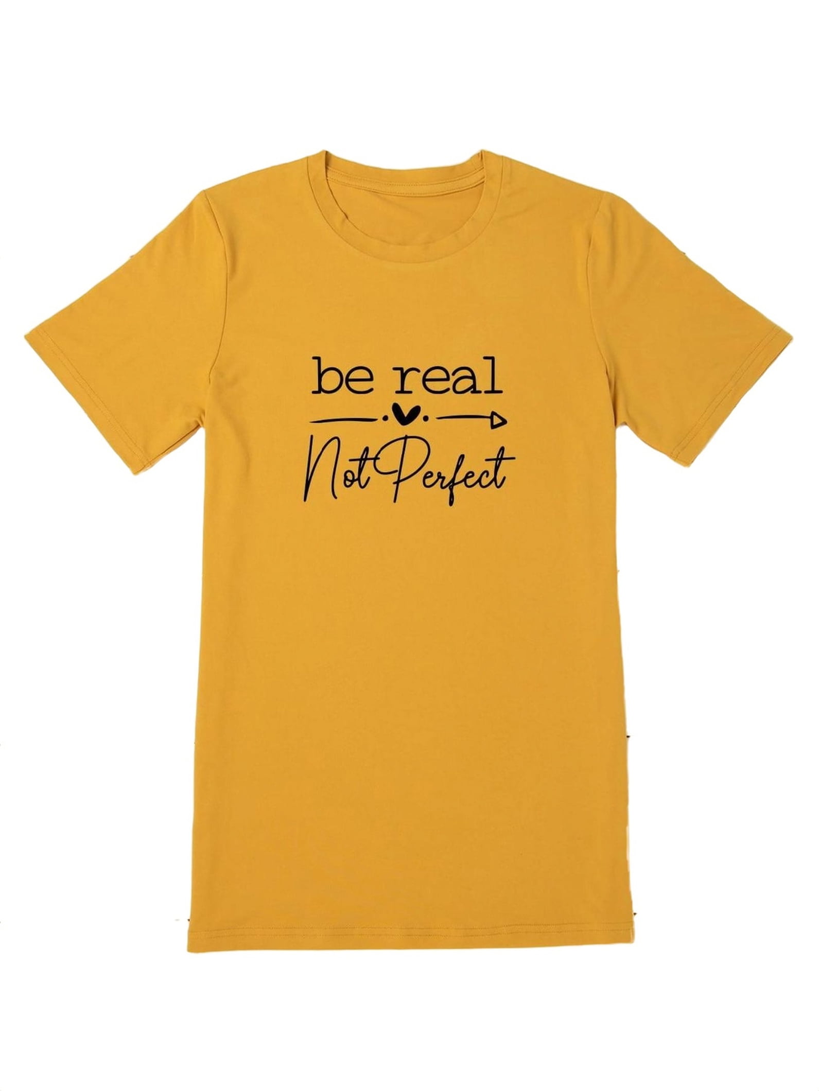 mustard slogan t shirt