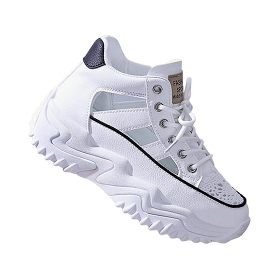 Women's Casual Sneakers Casual Comfortable Sneakers for Running Work Walking 40 white