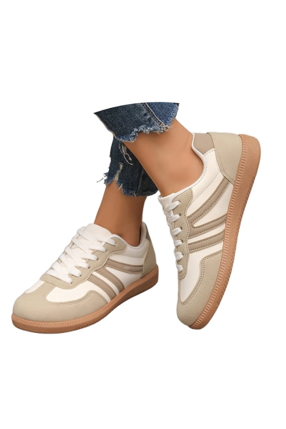 Women's Casual Sneakers Retro Patchwork Leopard Print Flat Sole Comfortable Walking Shoes Lightweight Breathable for Daily Wear and Travel