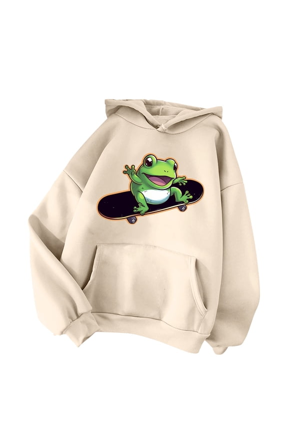 Women's Casual Soft Pullover Hoodie with Front Pocket and Adjustable Drawstring for Everyday Comfort