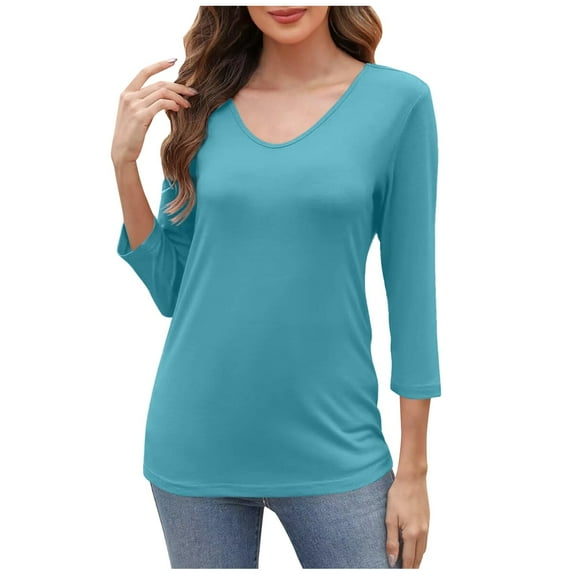 Women's Casual Soft Short Sleeve T-Shirt Solid Color Everyday Comfortable Breathable Top Lightweight Stylish Basic Tee