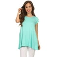 thumbnail image 1 of Women's Casual Solid Color Blouse Tunic Top Shirt, 1 of 4