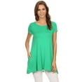 thumbnail image 1 of Women's Casual Solid Color Blouse Tunic Top Shirt, 1 of 4