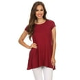 thumbnail image 1 of Women's Casual Solid Color Blouse Tunic Top Shirt, 1 of 4