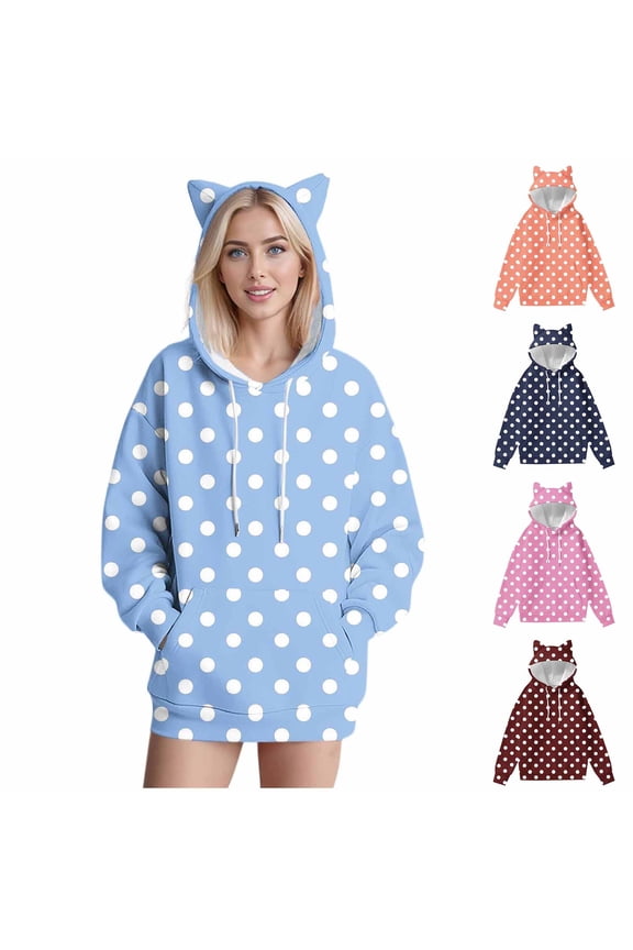 Women's Casual Solid Color Hooded Sweatshirts Tops Pullovers Round Neck Long Sleeve Loose Fit Oversized Soft Warm Fleece Lined Comfortable Loungewear Cozy Streetwear for Daily Wear Travel