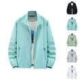 thumbnail image 1 of Women's Casual Solid Color Loose Jacket Outdoor Sunscreen Shirt Cardigan Sweaters for Women, 1 of 2