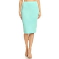 thumbnail image 1 of Women's Casual Solid Color Office Wear Pencil Skirt, 1 of 4