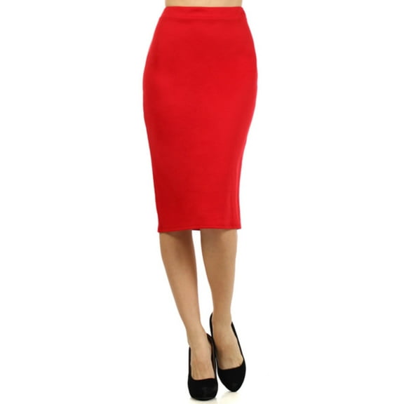 Women's Casual Solid Color Office Wear Pencil Skirt