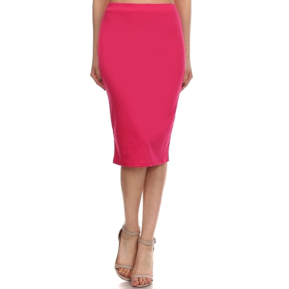 Women's Casual Solid Color Office Wear Pencil Skirt