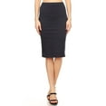 thumbnail image 1 of Women's Casual Solid Color Office Wear Pencil Skirt, 1 of 4