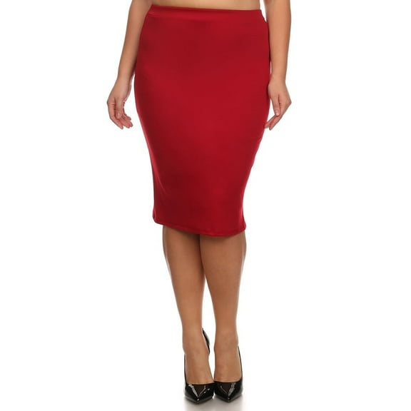 Women's Casual Solid Color Office Wear Pencil Skirt