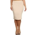 thumbnail image 1 of Women's Casual Solid Color Office Wear Pencil Skirt, 1 of 4
