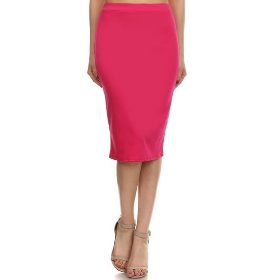 Women's Casual Solid Color Office Wear Pencil Skirt