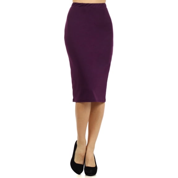Women's Casual Solid Color Office Wear Pencil Skirt