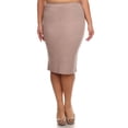 thumbnail image 1 of Women's Casual Solid Color Office Wear Pencil Skirt, 1 of 4