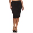 thumbnail image 1 of Women's Casual Solid Color Office Wear Pencil Skirt, 1 of 4