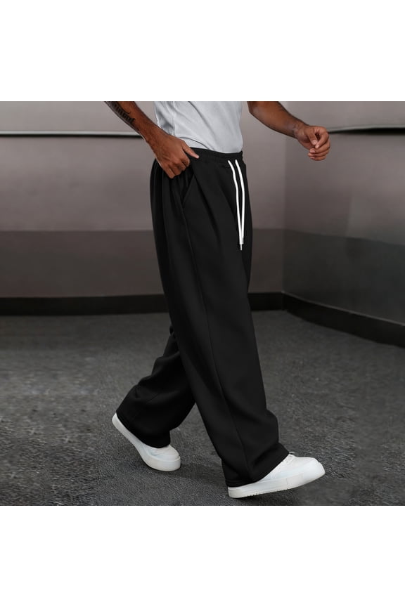 Women's Casual Solid Color Sweatpants with Elastic Waistband for Daily Wear and Lounging