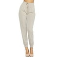 thumbnail image 1 of Women's Casual Solid Drawstring Elastic Waist Jogger Pants with Pockets, 1 of 6