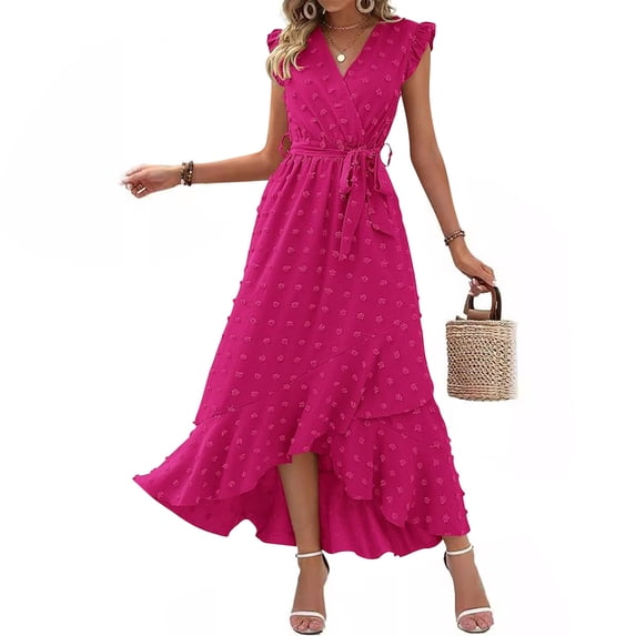 Women's Casual Solid Embroidered Lace Cuff Neck Dress