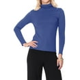 thumbnail image 1 of Women's Casual Solid Long Sleeve Fitted Turtleneck Sweater Top, 1 of 5