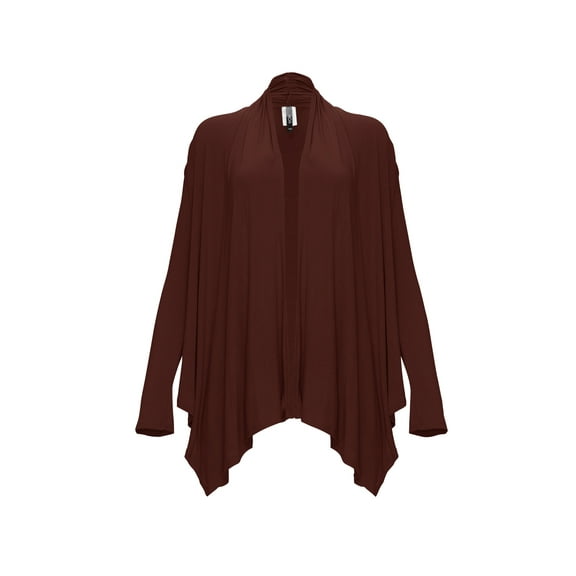Women's Casual Solid Long Sleeve Loose Fit Open Cardigan