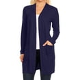 thumbnail image 1 of Women's Casual Long Sleeve Open Front Cardigan with Side Pockets, 1 of 4