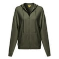 thumbnail image 1 of Women's Casual Solid Loose Fit Drop Shoulder Long Sleeve Sweatshirt, 1 of 4