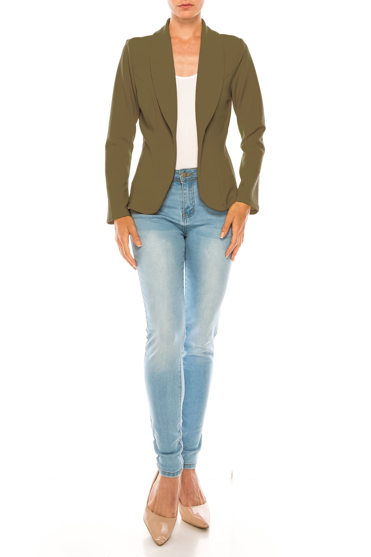 Women s Casual Solid Office Work Wear Long Sleeve Fitted Open Front women-s-casual-solid-office-work-wear-long-sleeve-fitted-open-front