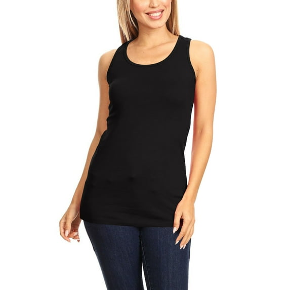 Women's Casual Solid Sleeveless Basic Cami Tank Top
