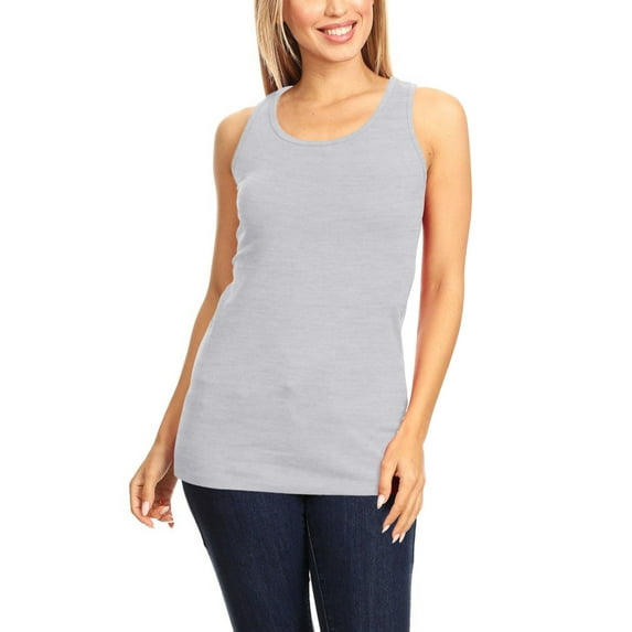 Women's Casual Solid Sleeveless Basic Cami Tank Top