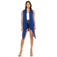 thumbnail image 1 of Women's Casual Solid Vest with Dramatic Hi-Low Hem, 1 of 6