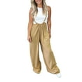 thumbnail image 1 of Women's Casual Sports Home Solid Color Loose Suspenders Pants, 1 of 4