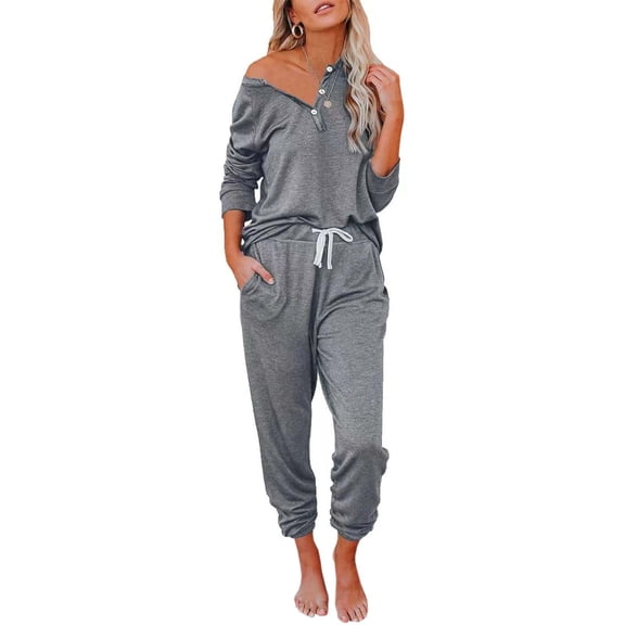 Women's Casual Sports Set Short Sleeve Button Down Hoodie And Drawstring Pants Two Piece Set Suit for Petite Women Pants Suit Set Womens Ski Overalls Two Piece Pants Suits Dressy Pant Suits for A