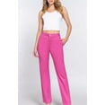 thumbnail image 1 of Women's Casual Straight Fit Twill Long Pants, 1 of 4