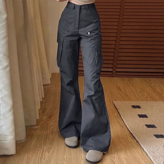 Women's Casual Straight Leg Utility Pants Stylish Workwear Trousers For Everyday Comfort Dress Pants for Women Business Casual Tall Pants for Women Casual Summer plus Size Business Casual Womens Pants