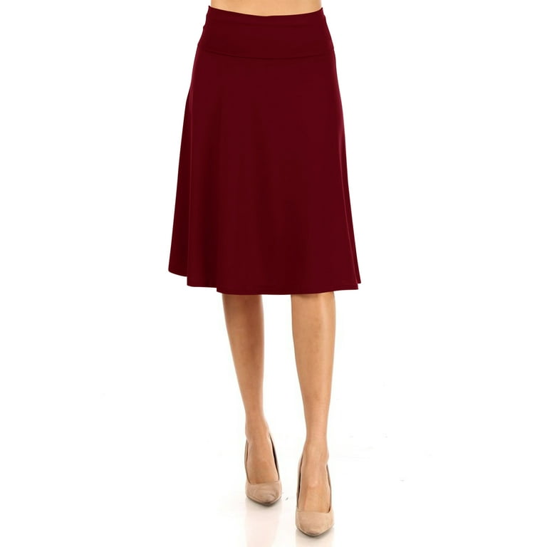 Women's a line midi skirts cheap