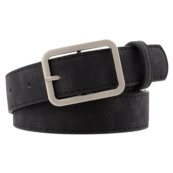 Women's Casual Suede Leather Belt Fashion Wide Strap Jeans Dress Accessory Versatile Finish