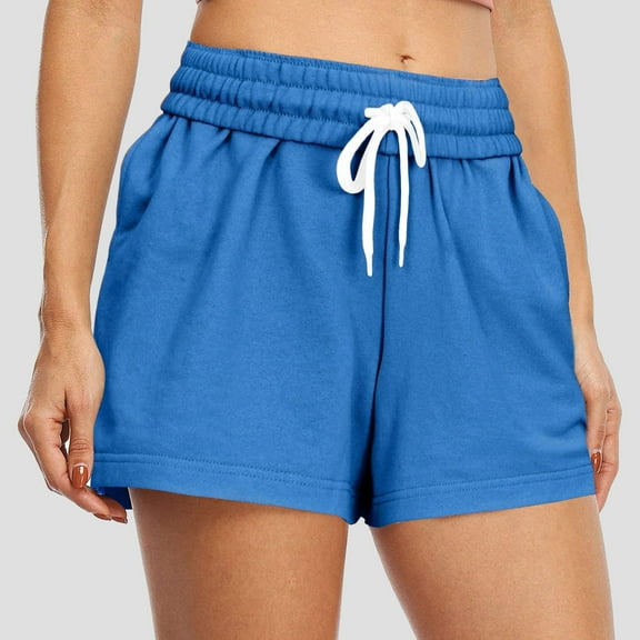 Women's Casual Summer Drawstring Sports Shorts Short Sleeved Shirts for Women Casual Cardigans for Women Short Length Drawstring Denim Shorts Women Short Silk Robes for Women Seersucker Shorts Women