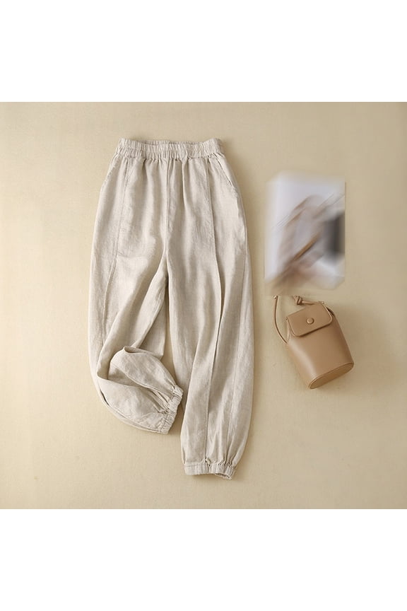 Women's Casual Summer Pants Comfortable Everyday Wear Long Trousers For Ladies Lightweight Breathable Loose Fit Flare Yoga Pants for Women Patterned Pants Dress Pants for Women Business Casual with