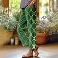 thumbnail image 1 of Women's Casual Summer Printed Casual Pants Beach Cover up Pant Casual Rompers for Women Long Pant Womens Casual Plaid Leggings Stretchy Work Pants Womens Loose Pants Casual Track Gear for Women, 1 of 4