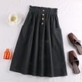 thumbnail image 1 of Women's Casual Summer Skirt with Elastic Waist and Pockets, 1 of 5
