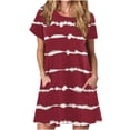 thumbnail image 1 of Women’s Casual Summer T Shirt Dress Loose Short Sleeve Tunic Dress With Pockets For Women, 1 of 5