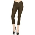 thumbnail image 1 of Women's Casual Super Stretch Comfy Denim with Pocket Jean Capri Jeggings Pants, 1 of 3